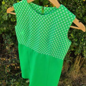 Vintage Handmade Polka-dot Minidress